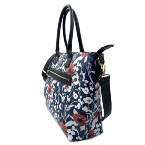 Trina Turk Handbag, "Jardin De Paris" Poppy  Floral Pattern Tote - Picture 2 of 10